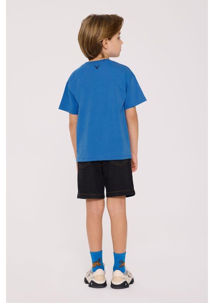 Bg Store Erkek Çocuk Mavi Tshirt