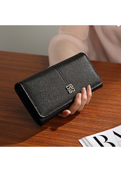 Yfashion Kadın Uzun Cüzdan Pu Deri Büyük Kapasiteli Bozuk Para Cüzdanı Bifold Düz Renk Debriyaj Çanta Çanta Renk (Yurt Dışından) fırsatları