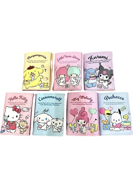 Karikatür Sanrio Kadın Cüzdan Anime Kuromi Hello Kitty Pu Deri Üç Katlı Kısa Çoklu Kart Cüzdan Kızlar Için Mini Para Pirse (Yurt Dışından) indirimleri