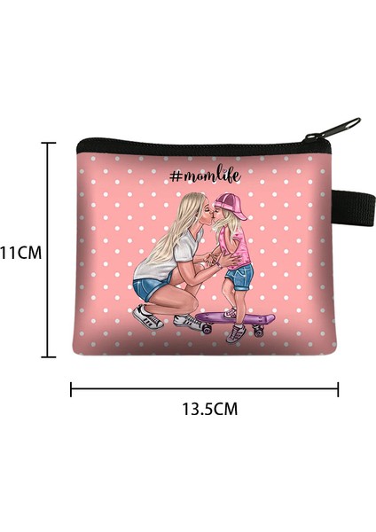 Sevimli Süper Mama Baskı Cüzdan Kadınlar Için Anne Prenses Çantalar Su Geçirmez Seyahat Para Çantası Kart Tutucu Kılıfları Anneler Günü Hediyesi (Yurt Dışından) modelleri