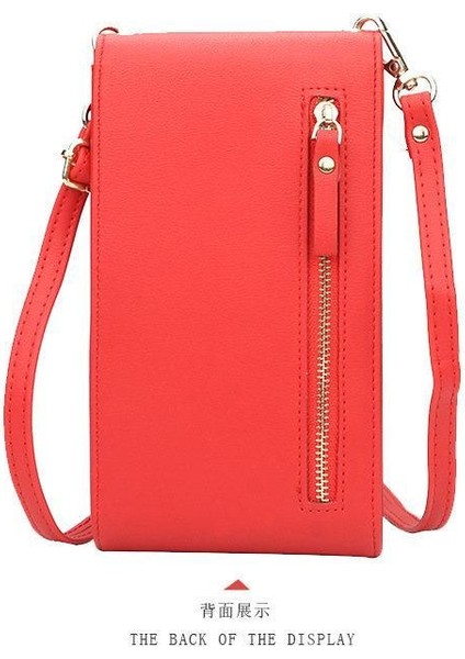 Bayan Cüzdanı Kore Çok Fonksiyonlu Küçük Telefon Çantası Moda Omuz Crossbody Çanta Cüzdan Cüzdan Erkek Cüzdan Cüzdan Erkek Çanta Para Çanta Tutucu Deri Cüzdan Küçük Cüzdan (Yurt Dışından)