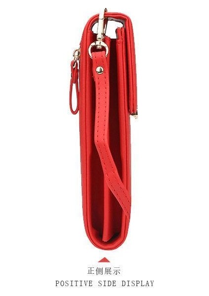 Bayan Cüzdanı Kore Çok Fonksiyonlu Küçük Telefon Çantası Moda Omuz Crossbody Çanta Cüzdan Cüzdan Erkek Cüzdan Cüzdan Erkek Çanta Para Çanta Tutucu Deri Cüzdan Küçük Cüzdan (Yurt Dışından)