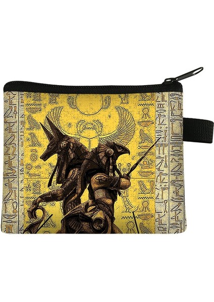 Mısır Sanat Baskı Para Çantası Mısır Firavunu Anubis Cüzdan Kadın Eğlence Çanta Mini Çanta Kımlık Kredi Kartı Para Tutucu Para Çantaları (Yurt Dışından) fiyatları