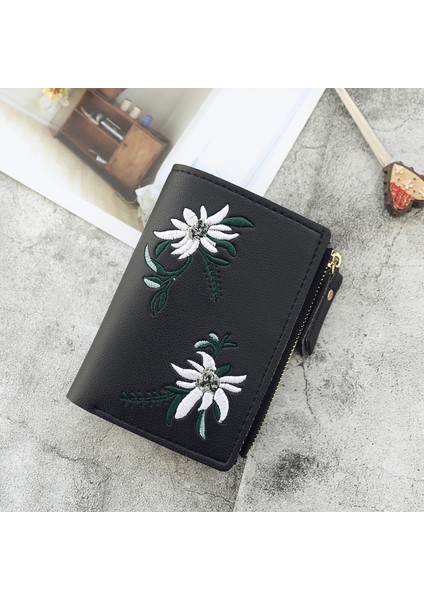 Yeni Kadın Cüzdan Baskı Çiçek Küçük Cüzdan Baskı Fermuarlı Mini Bozuk Para Cüzdanı Bayanlar Küçük Cüzdan Kadın Deri Kart Tutucu (Yurt Dışından) fırsatları