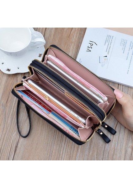 Uzun Kadın Cüzdan Kadın Çantalar Püskül Sikke Çanta Kart Sahibinin Cüzdan Kadın Pu Deri Debriyaj Para Çantası Pu Deri WALLET2022 (Yurt Dışından)