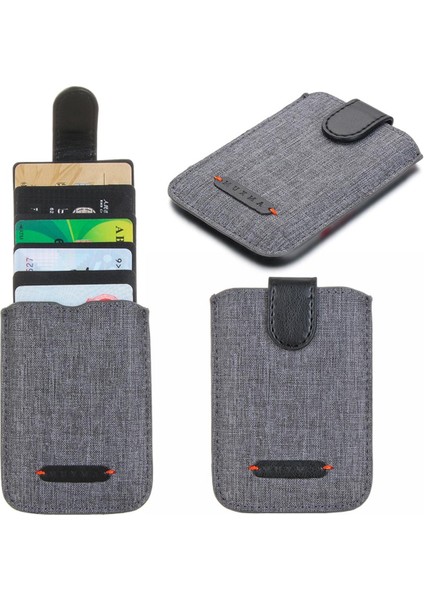 Yeni Anti Rfid Engelleme 5 Çekme Kredi Kartı Tutucu Cep Telefonu Cüzdan Okuyucu Kilidi Banka Kartı Tutucu Kimlik Kartı Cüzdan Pu Deri (Yurt Dışından)
