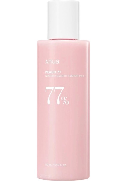 Peach 77% Niasin Bakım Sütü 150 ml Mat Görünüm Engelleyici Fermente Şeftali ve Hyaluronik Asit İçerir