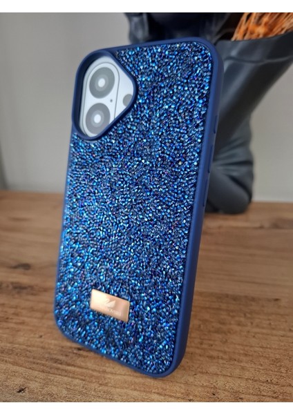 iPhone 16 Uyumlu Işıltılı Taşlı Lüks İçi Kadife Kamera Çıkıntılı Kaliteli Kılıf modelleri