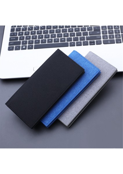 Yeni Erkek Cüzdan Ince Ince Cüzdan Tuval Uzun Erkek Iş Debriyaj Çanta Bozuk Para Cüzdanı Lüks Marka Erkek Cüzdanlar Carteira Masculina (Yurt Dışından)