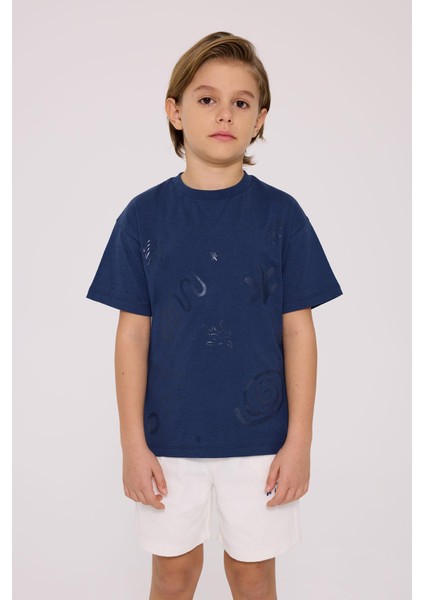 Bg Store Erkek Çocuk Lacivert Tshirt