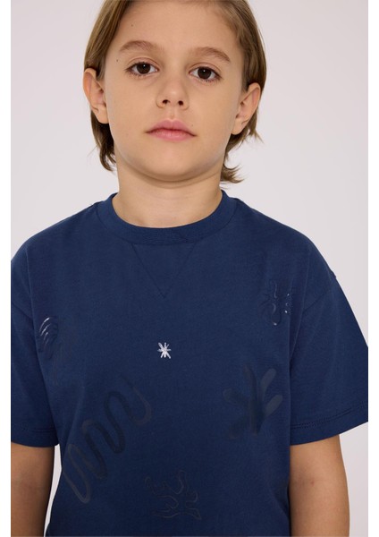 Bg Store Erkek Çocuk Lacivert Tshirt