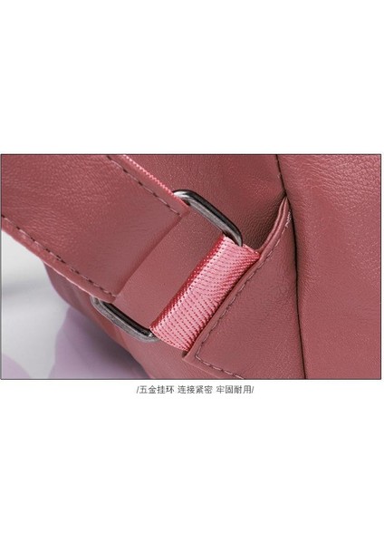 Pu Deri Moda Çanta Rahat Sırt Çantası Düz Renk Şeker Renk Kadın Sırt Çantası Lüks Çanta Kadın Çanta Tasarımcısı Çanta Çanta Paketi Sırt Çantası Cüzdan ve Çanta Çanta Kadınlar Için (Yurt Dışından) modelleri