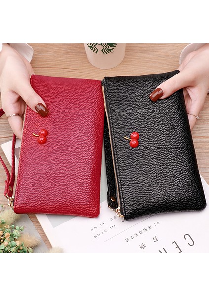 Moda Uzun Kadın Cüzdan Kadın Çantalar Bileklik Bozuk Para Cüzdanı Kart Tutucu Cüzdan Bayanlar Deri Debriyaj Para Çantası Telefon Cebi (Yurt Dışından) modelleri