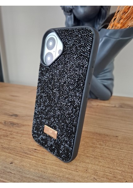 iPhone 16 Uyumlu Işıltılı Taşlı Lüks İçi Kadife Kamera Çıkıntılı Kaliteli Kılıf modelleri