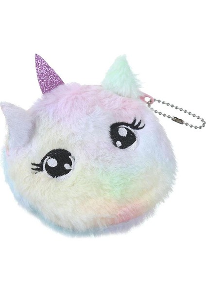 Unicorn Küçük Midilli Karikatür Sevimli Bozuk Para Cüzdanı Kadın Cüzdan Küçük Debriyaj Zip Kart Anahtar Çantaları (Yurt Dışından)