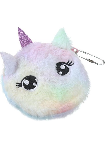 Unicorn Küçük Midilli Karikatür Sevimli Bozuk Para Cüzdanı Kadın Cüzdan Küçük Debriyaj Zip Kart Anahtar Çantaları (Yurt Dışından)