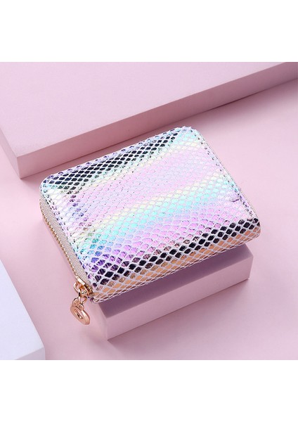 Yeni Moda Pullu Tasarım Kadın Cüzdan Debriyaj Kadın Para Bozuk Para Cüzdanı Mini Kısa Marka Küçük Cüzdan Çoklu Kart Bit Kart Sahibinin (Yurt Dışından)
