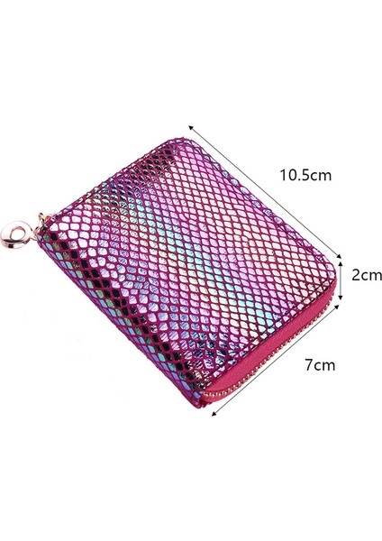 Yeni Moda Pullu Tasarım Kadın Cüzdan Debriyaj Kadın Para Bozuk Para Cüzdanı Mini Kısa Marka Küçük Cüzdan Çoklu Kart Bit Kart Sahibinin (Yurt Dışından)