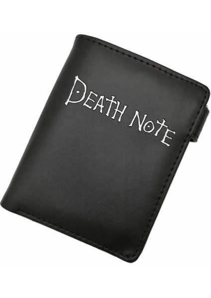 Death Note Anime Siyah Deri Cüzdan Erkek Kadın Kart ve Fotoğraf Tutucu Çanta Kısa Tasarım Bozuk Para Cüzdanı Cosplay Hediye Için (Yurt Dışından)