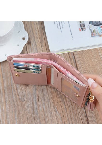 Cüzdan Kısa Kadın Cüzdan Fermuar Çanta Patchwork Moda Panelli Cüzdan Trendy Bozuk Para Cüzdanı Kart Sahibinin Deri Yeni Varış (Yurt Dışından)