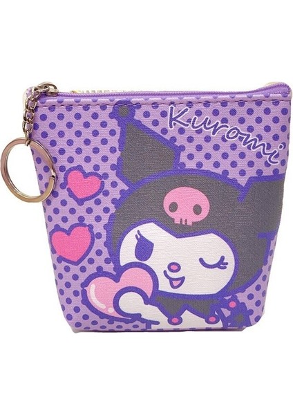 Hello Kitty Karikatür Baskı Bozuk Para Cüzdanı Kuromi Kadın Mini Kart Tutucu Küçük Cüzdan Kılıfı Saklama Çantası Kawaii Kız Pu Çanta Debriyaj (Yurt Dışından) modelleri