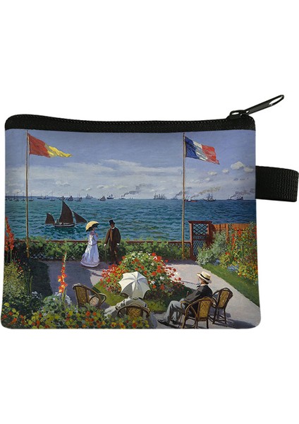 Vintage Bozuk Para Cüzdanı Cüzdan Kadın Ünlü Yağlıboya Küçük Cüzdan Çile Yaratıcı El Çantası Iyi Hediye Kadın Mini Çantalar (Yurt Dışından) modelleri