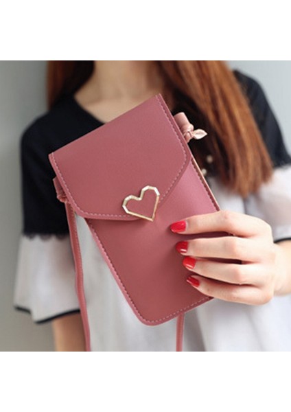 Shujın Kadın Telefon Çanta Basit Çanta Yeni Çapraz Cüzdan Akıllı Telefon Omuz Hafif Çanta Pu Deri Rahat Katı Crossbody Çanta (Yurt Dışından) fiyatları