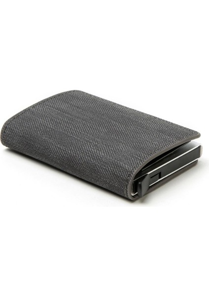 Zovyvol Yeni Gelenler Vintage Denim Cüzdan Erkek Kadın Debriyaj Anti Rfıd Kımlık Kartı Tutucu 3 Renk Metal Mini Cüzdan Dropshipping Çanta (Yurt Dışından)