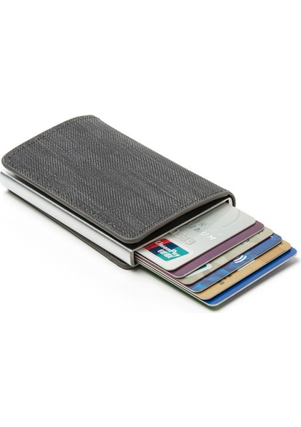 Zovyvol Yeni Gelenler Vintage Denim Cüzdan Erkek Kadın Debriyaj Anti Rfıd Kımlık Kartı Tutucu 3 Renk Metal Mini Cüzdan Dropshipping Çanta (Yurt Dışından) fırsatları