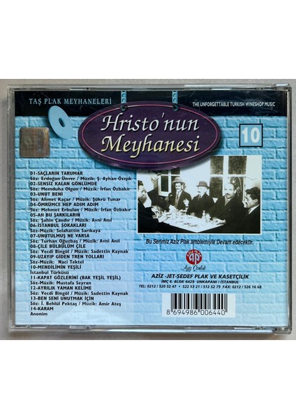 Hristo'nun Meyhanesi Meyhane Şarkıları (Cd) fiyatları