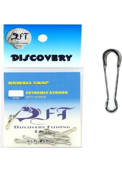 DFT CJS040 Hawai Snap Nikel Klips (10'lu) No:3