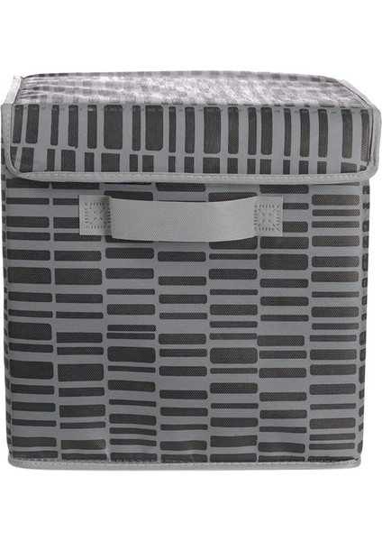 Kapaklı Dolap Içi Çamaşır Oyuncak Düzenleyici Katlanır Saklama Kutusu 30 x 30 x 30 (Zebra) fiyatları