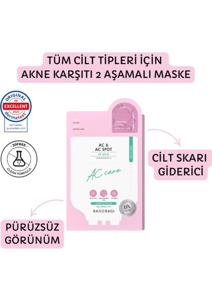 Dx Mask Ac & Ac Spot (Akne ve Skar Karşıtı Maske)
