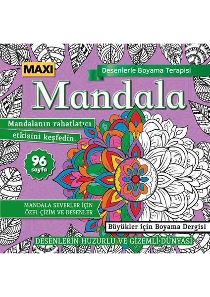 Mandala Desenlerle Boyama Terapisi 015