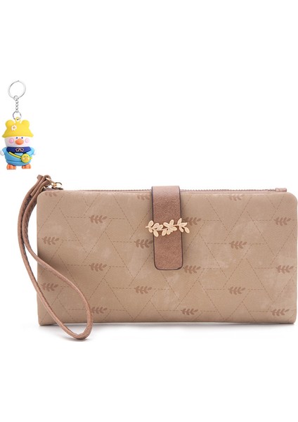 Fermuarlı Cüzdan Çoklu Kart Yuvası Kart Tutucu Toka Dikey Çok Fonksiyonlu Uzun Cüzdan Bilek Çantası (Yurt Dışından)