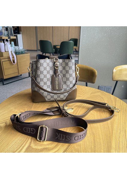 Büyük Çanta Kadın Çok Yönlü Büyük Kapasiteli Omuz Çantası Crossbody Kova Çanta (Yurt Dışından) fiyatları