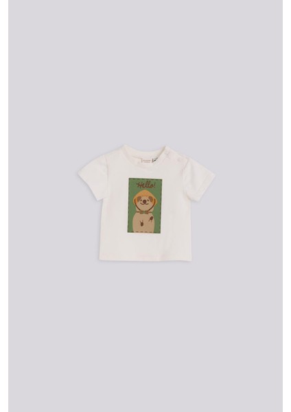 Bg Store Erkek Bebek Ekru Tshirt