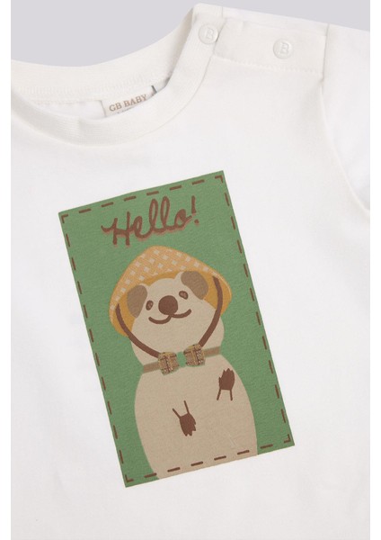 Bg Store Erkek Bebek Ekru Tshirt