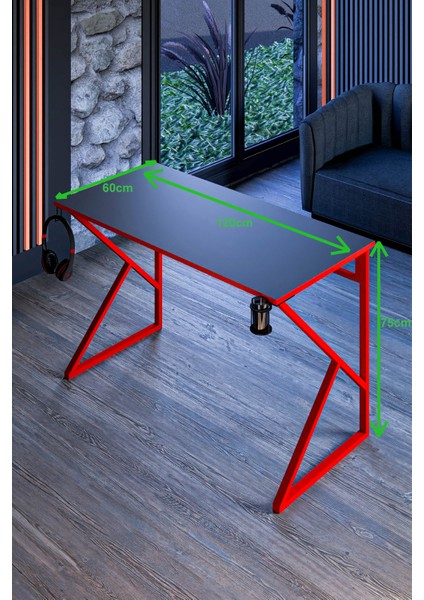 Thor Oyuncu Masası Çalışma Masası Ofis Masası Yemek Masası Okul Masası Genç Odası 60 x 120 cm fiyatları