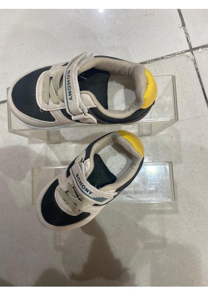 Haki ve Bej Anorak Dış Meteryal Bebek Spor Ayakkabı