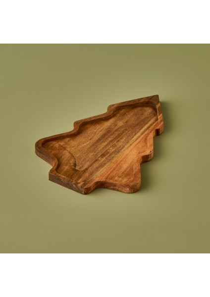 Tree Sunum Tabağı Naturel (28,5X20 Cm)