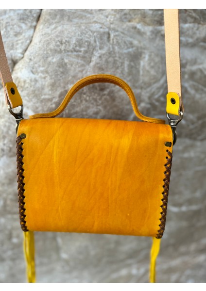 Boho Şık Tarz Deri Püsküllü Moda Trend Deri El Yapımı Kullanışlı - Tasarım Kadın Omuz Çanta fırsatları