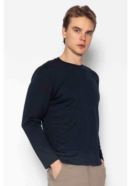 Unisex Bisiklet Yaka Teknolojik Ipeksi Pamuk Kumaş Sweatshirt modelleri