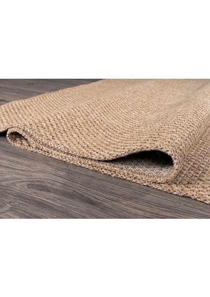 Doku DH001 Kahverengi Hav Toz Vermez Salon Mutfak Koridor Oturma Odası Yolluk Dokuma Kilim