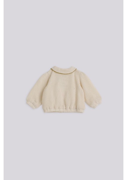 Bg Store Kız Bebek Ekru Eşofman Üstü