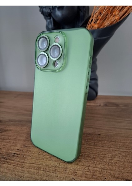 iPhone 15 Pro Uyumlu Tam Kamera Lens Korumalı Ekstra İnce Esnek Mat Lüks Kılıf modelleri