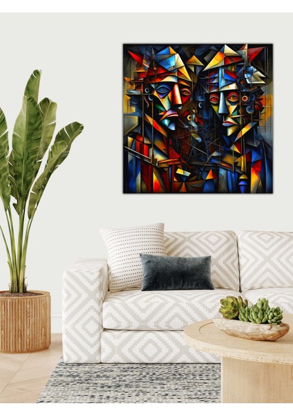 Dekoratif Çok Renkli Sanat Kanvas Tablo