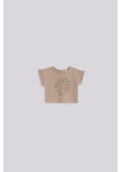 Bg Store Kız Bebek Kahverengi Tshirt