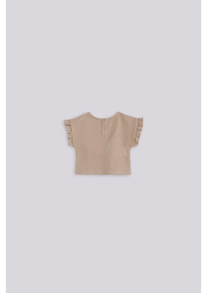 Bg Store Kız Bebek Kahverengi Tshirt