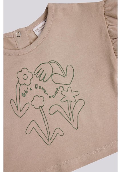 Bg Store Kız Bebek Kahverengi Tshirt